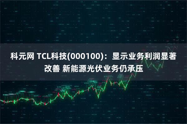 科元网 TCL科技(000100)：显示业务利润显著改善 新能源光伏业务仍承压